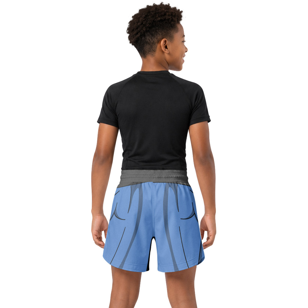 Invincible Blue Kids Grappling Shorts