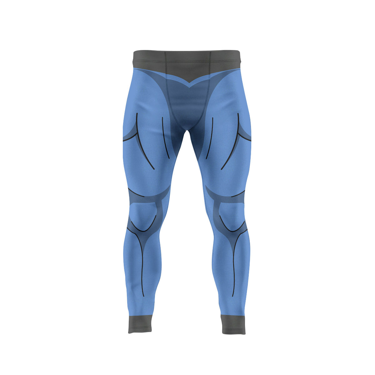  Invincible Blue Men's Compression Leggings