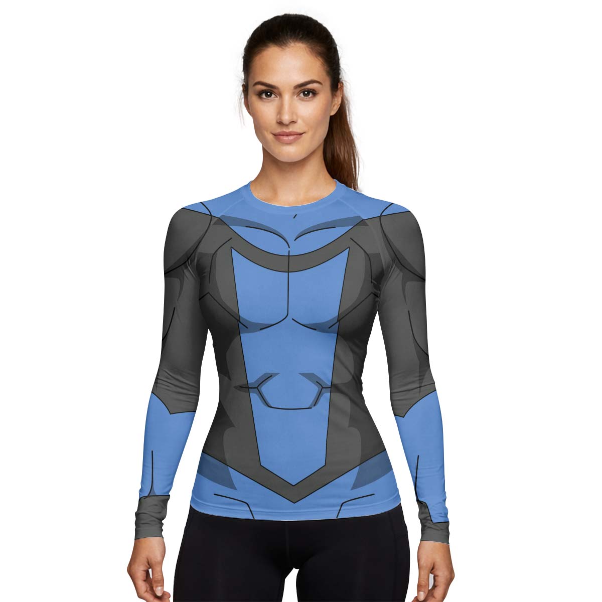 Invincible Blue Rash Guard