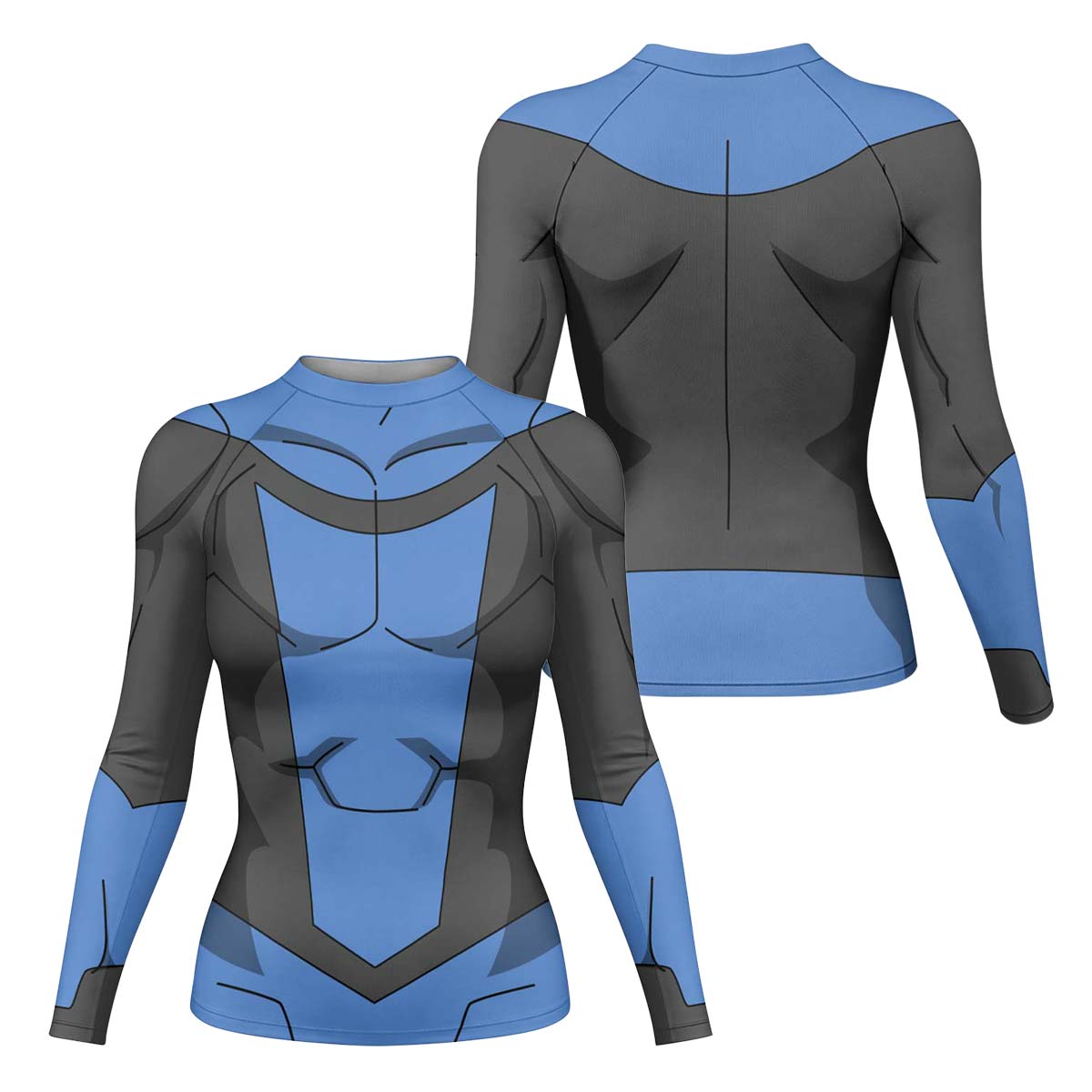 Invincible Blue Rash Guard