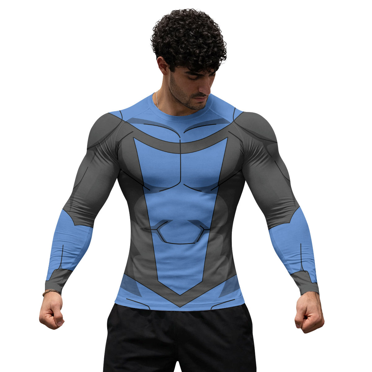 Invincible Blue Rash Guard