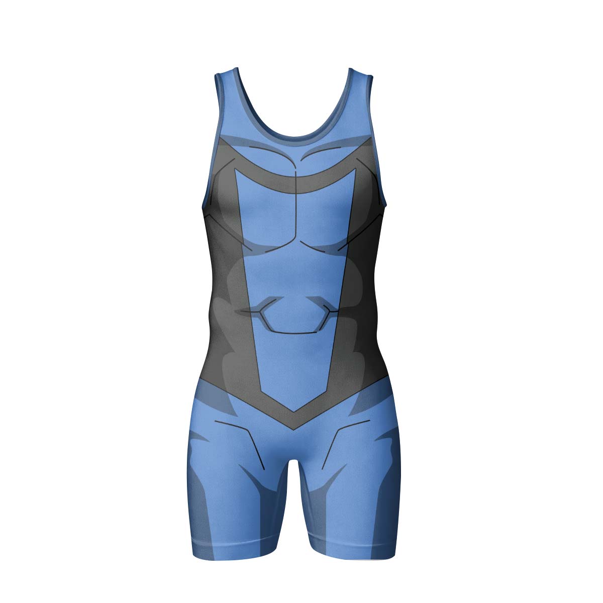 Invincible Blue Wrestling Singlet