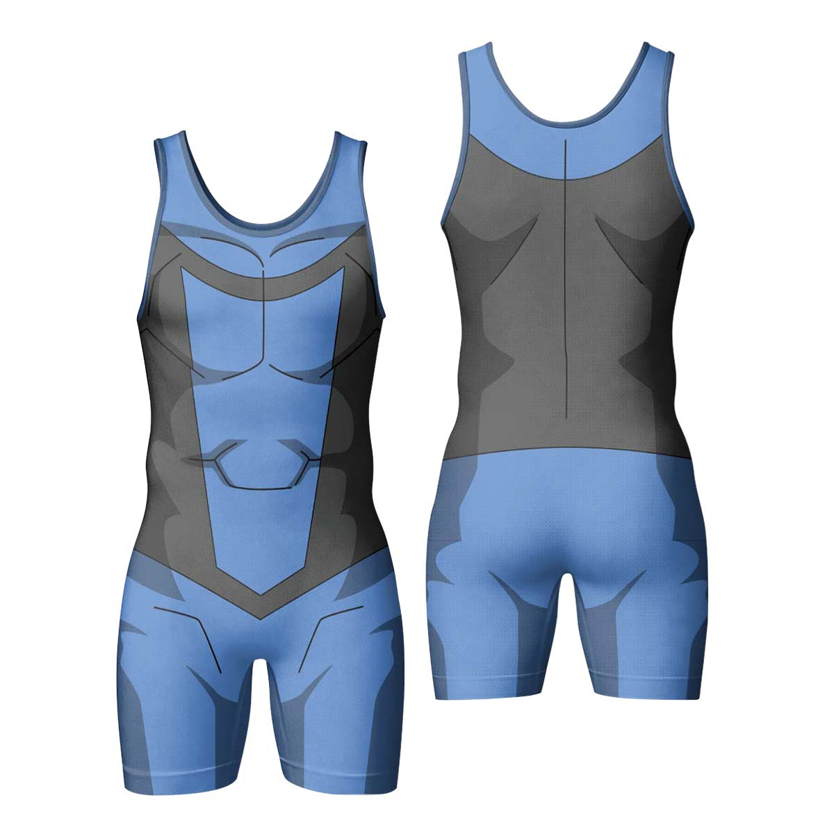 Invincible Blue Wrestling Singlet