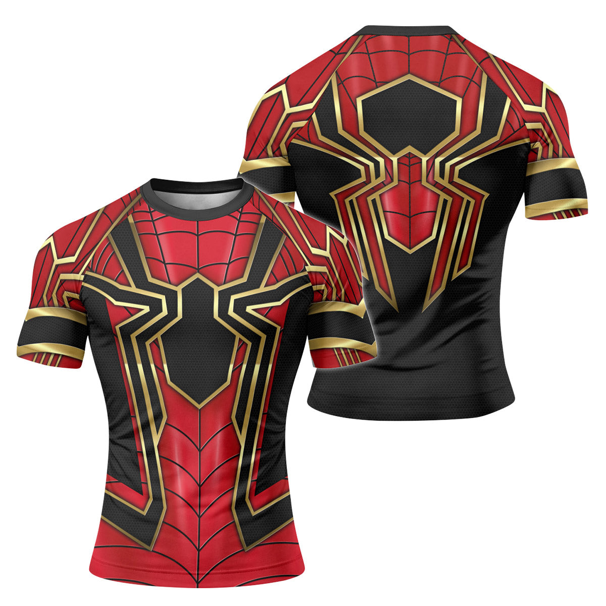 Spider Rash Guard Iron Spider Armor Rash Guard – Athletic Rash Guard for MMA & Fitness ...