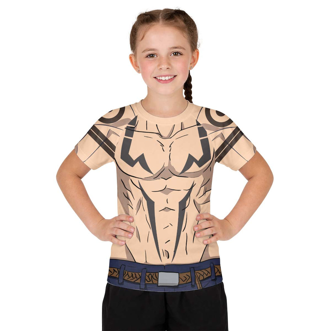 Itadori Sukuna Cosplay Kid Rash Guard