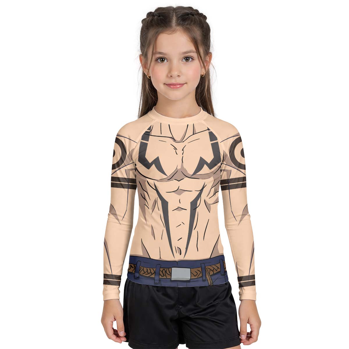 Itadori Sukuna Cosplay Kid Rash Guard