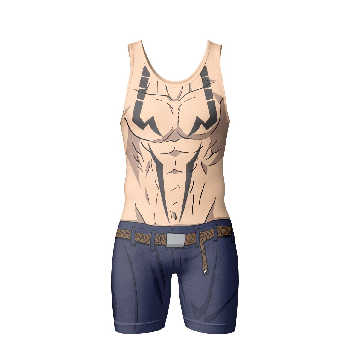 Itadori Sukuna Cosplay Wrestling Singlet