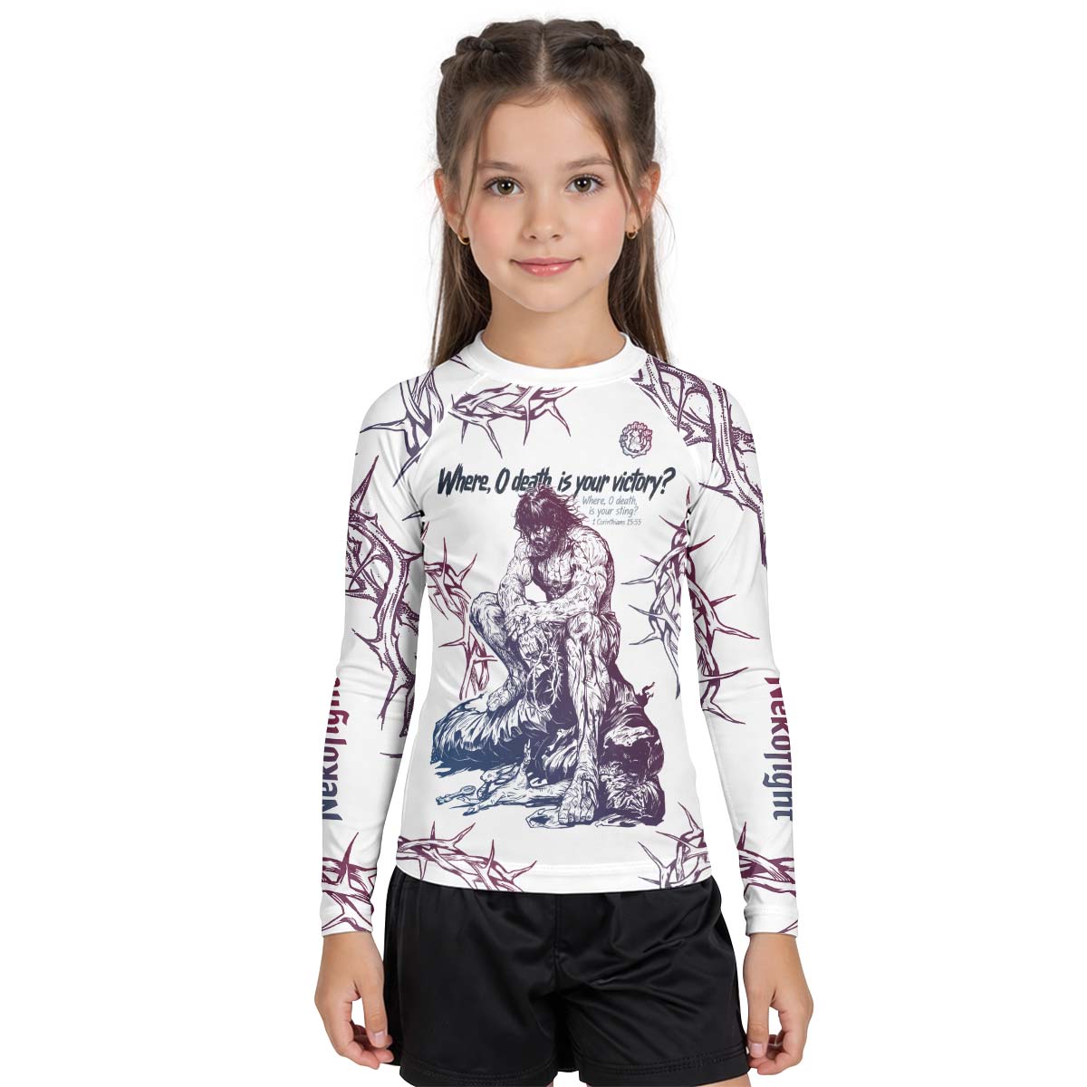 Jesus 1 Corinthians Kid Rash Guard