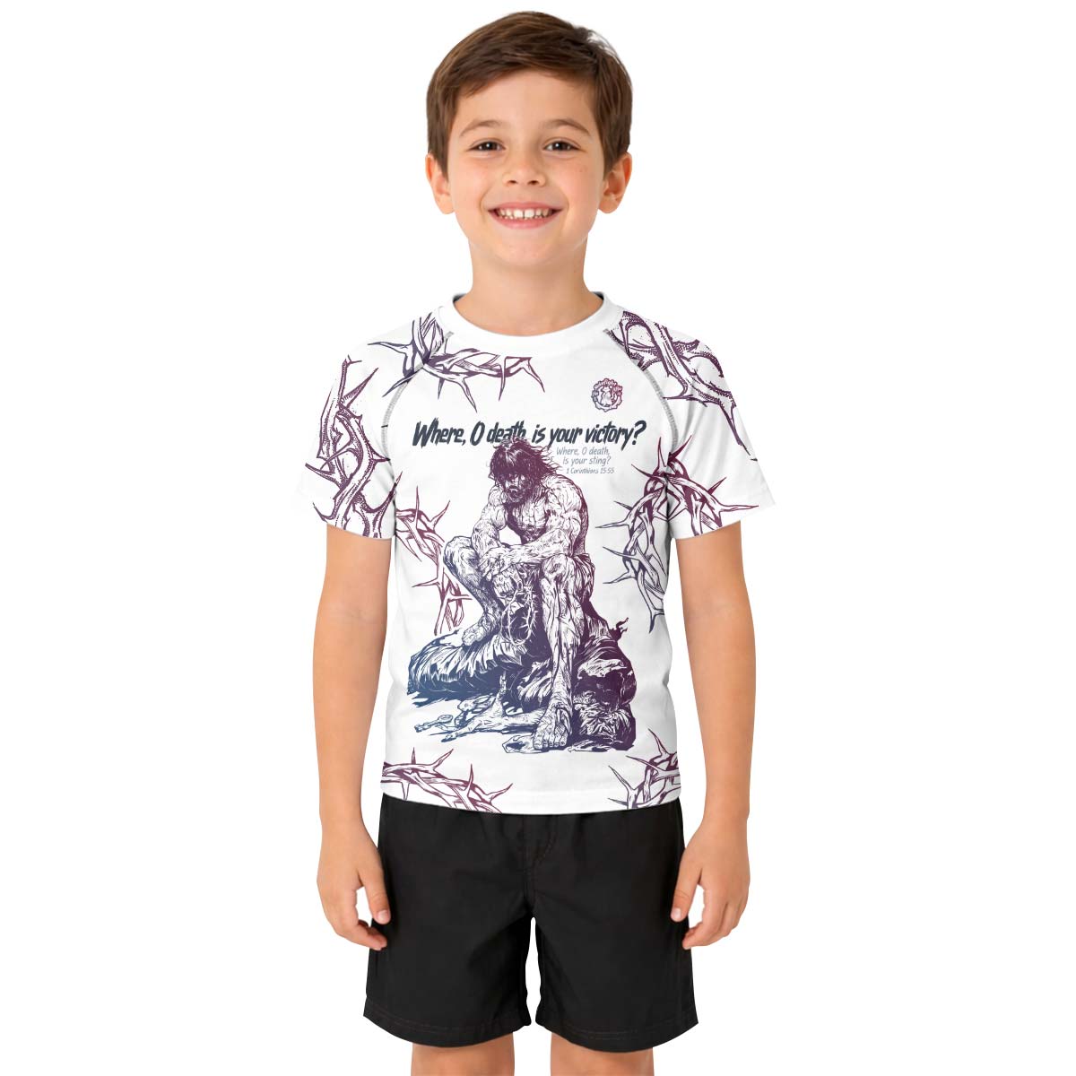  Jesus 1 Corinthians Kid Rash Guard