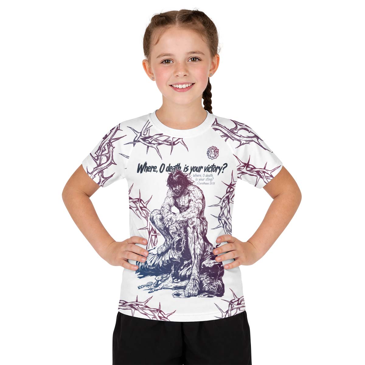  Jesus 1 Corinthians Kid Rash Guard