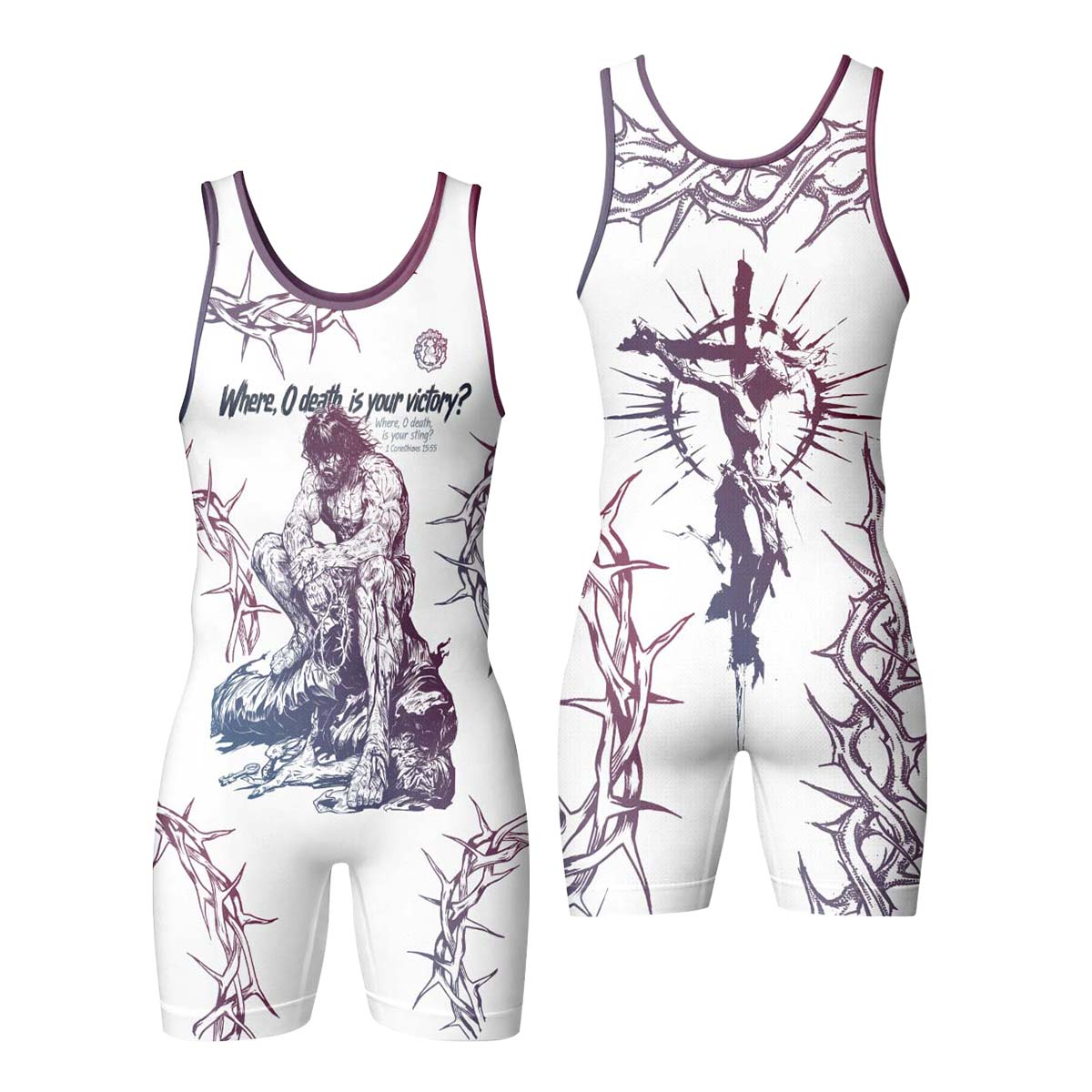 Jesus 1 Corinthians Wrestling Singlet