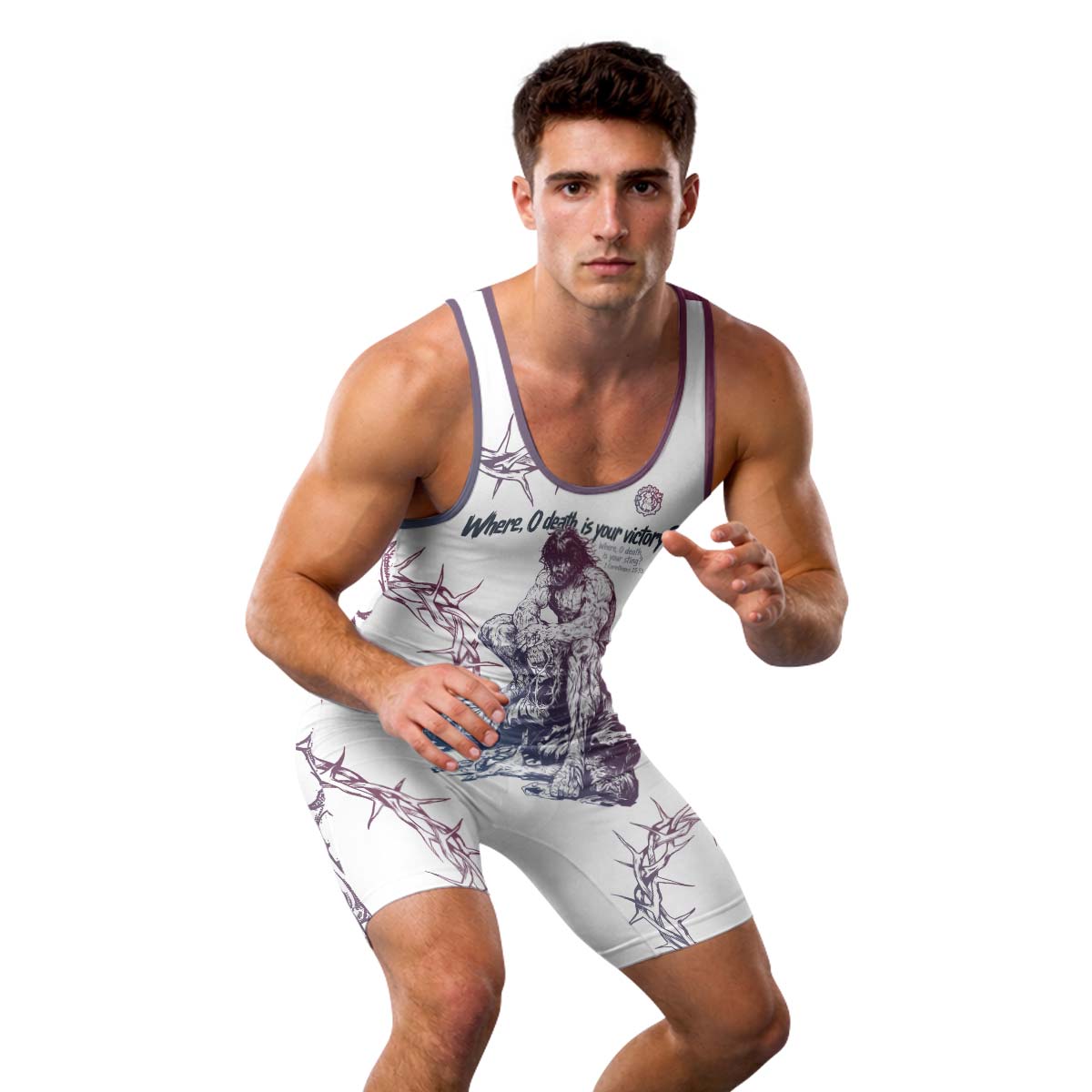  Jesus 1 Corinthians Wrestling Singlet