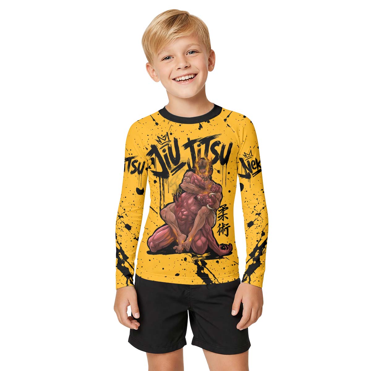 Jesus BJJ Submission Kid Rash Guard