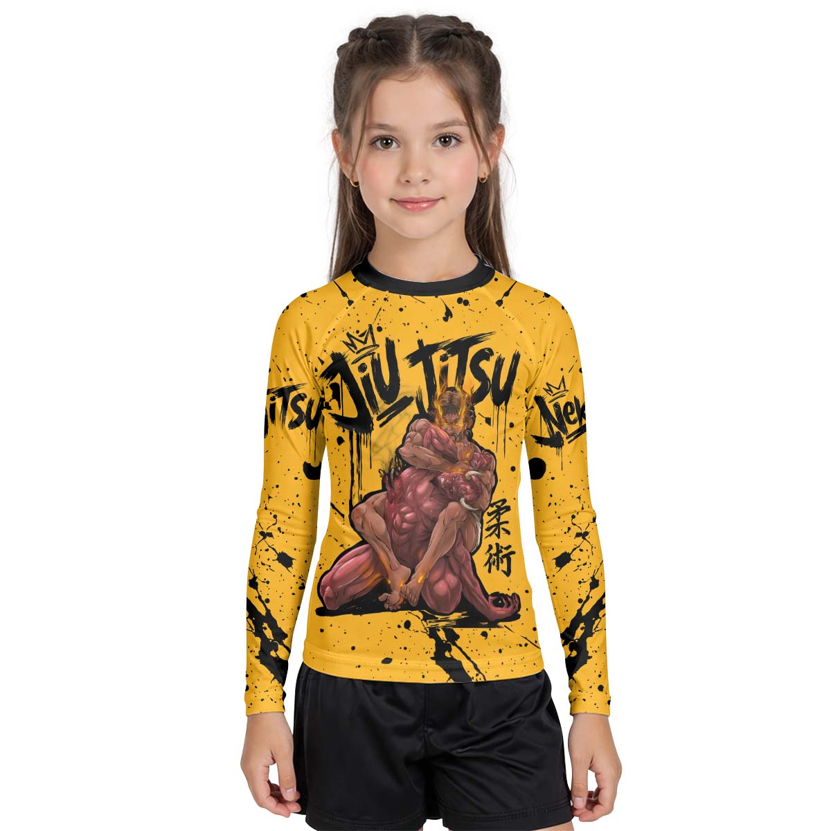 Jesus BJJ Submission Kid Rash Guard