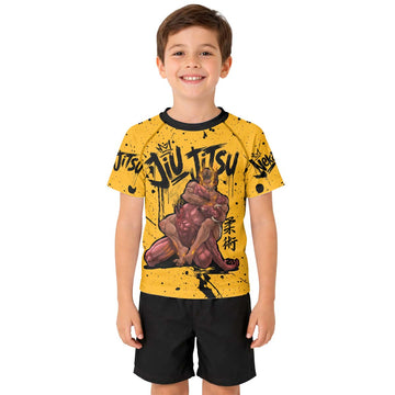  Jesus BJJ Submission Kid Rash Guard