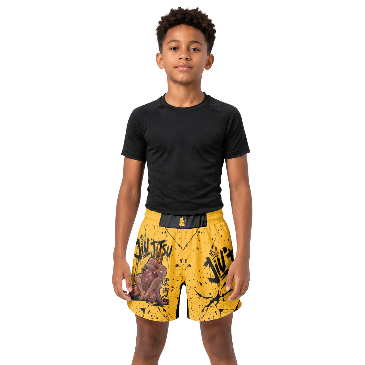 Jesus BJJ Submission Kids Grappling Shorts