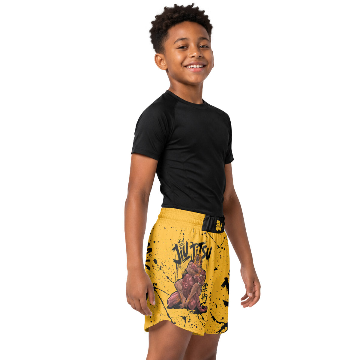 Jesus BJJ Submission Kids Grappling Shorts
