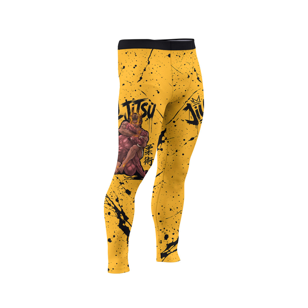  Jesus BJJ Submission Men's Compression Leggings