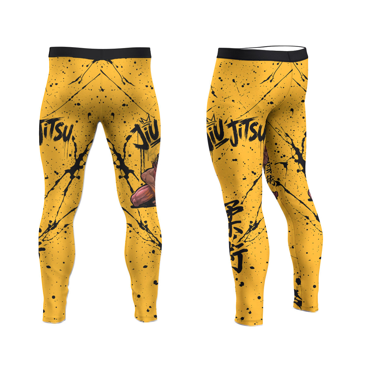  Jesus BJJ Submission Men's Compression Leggings