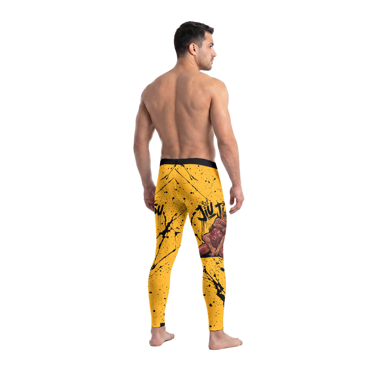  Jesus BJJ Submission Men's Compression Leggings