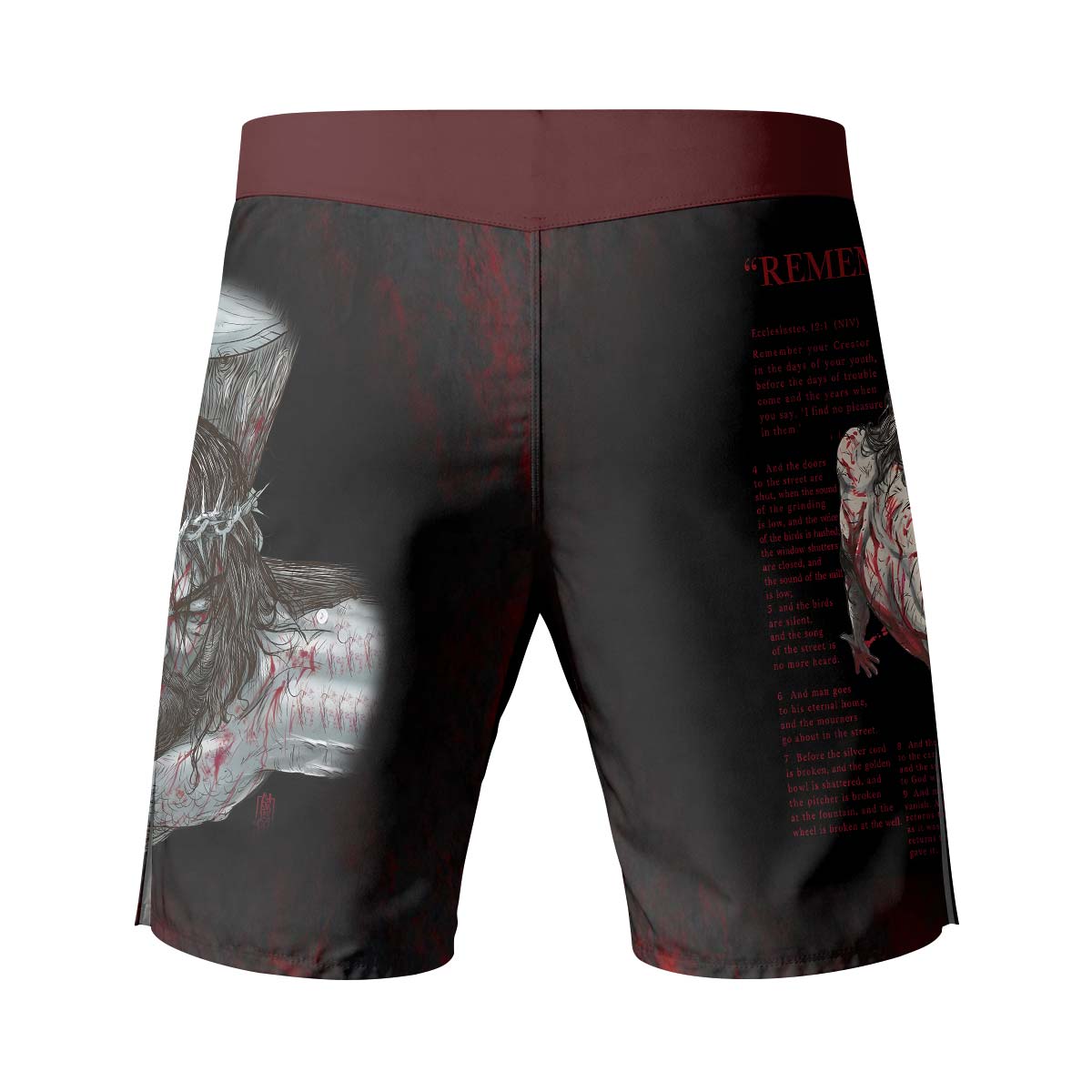  Jesus Ecclesiastes Fight Shorts