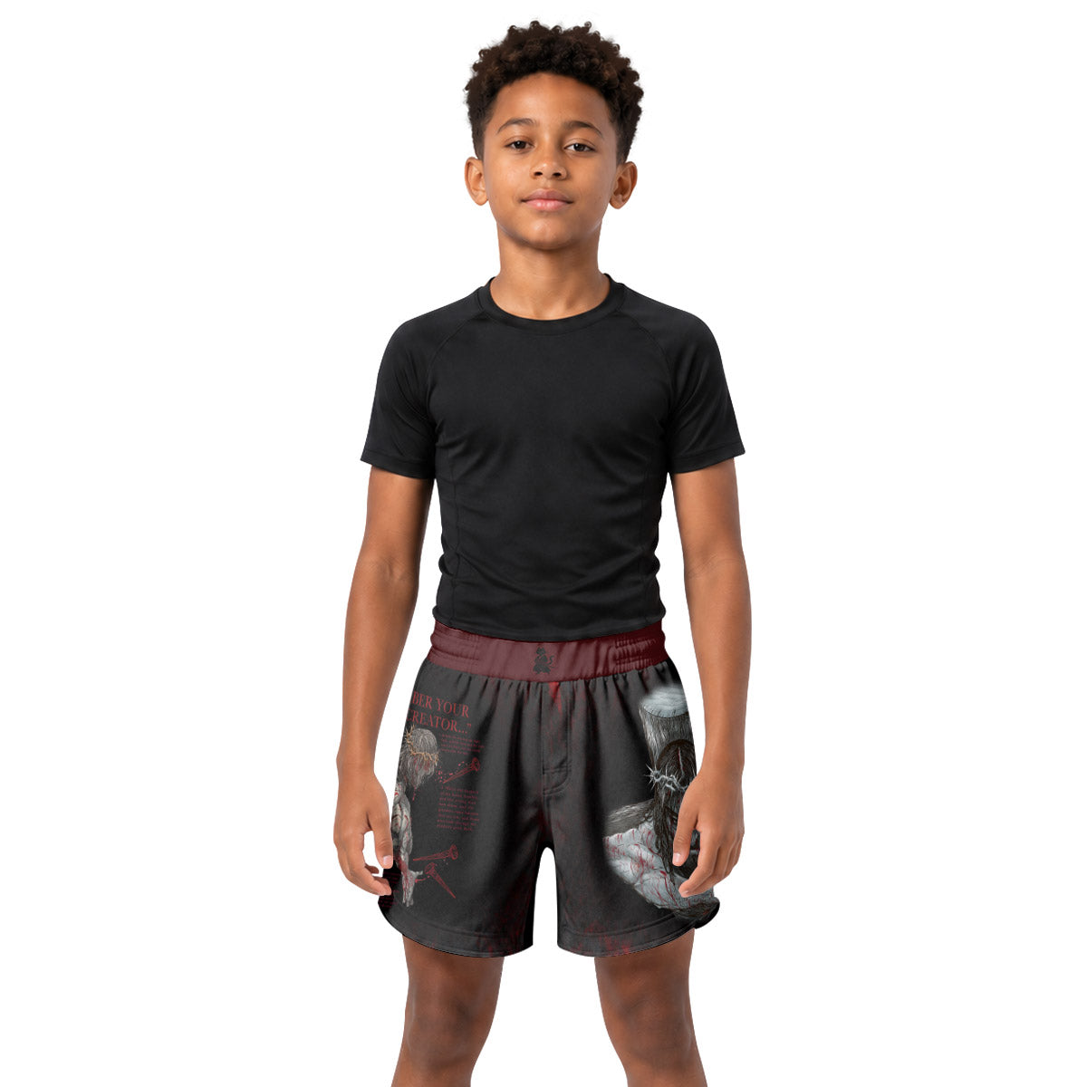 Jesus Ecclesiastes Kids Grappling Shorts
