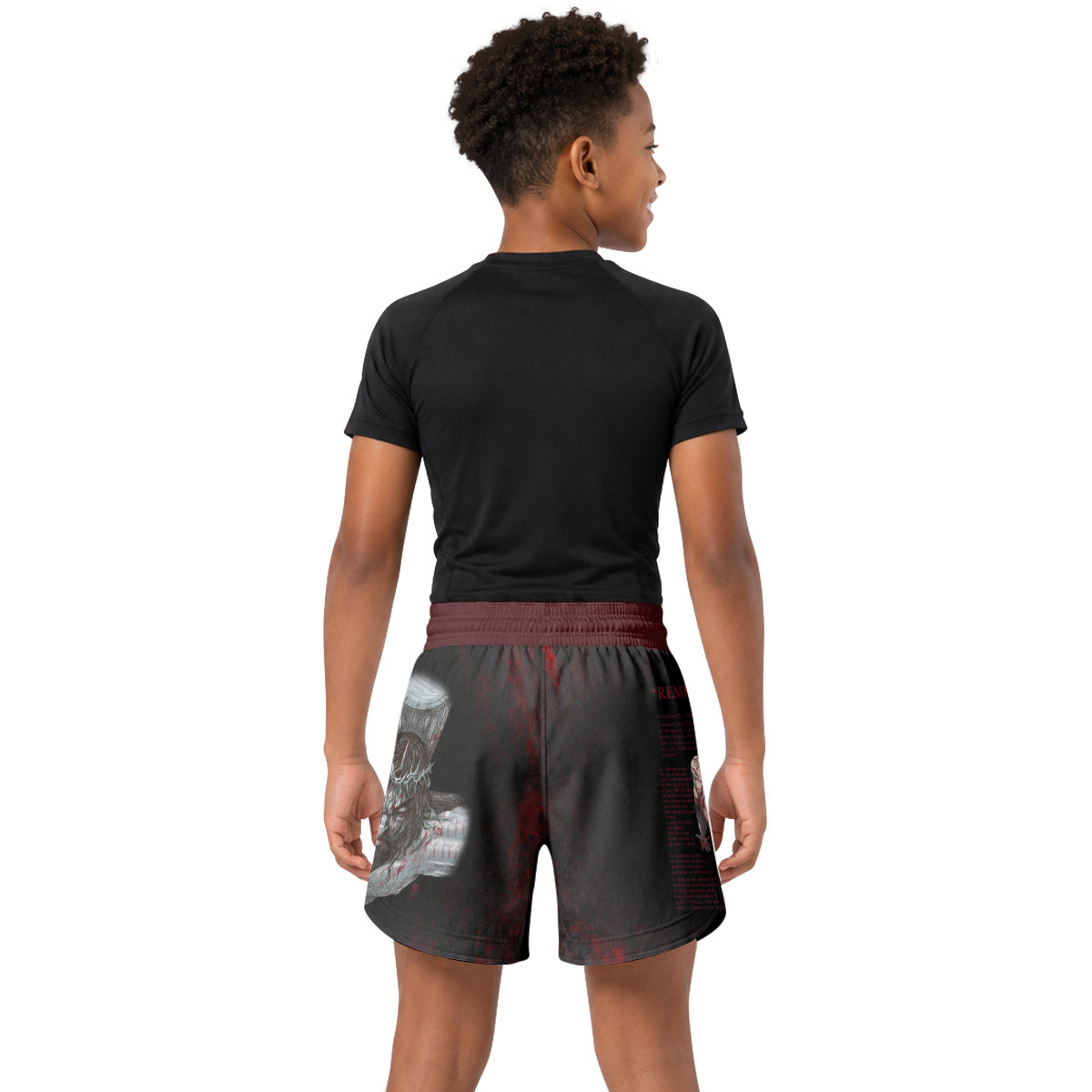 Jesus Ecclesiastes Kids Grappling Shorts