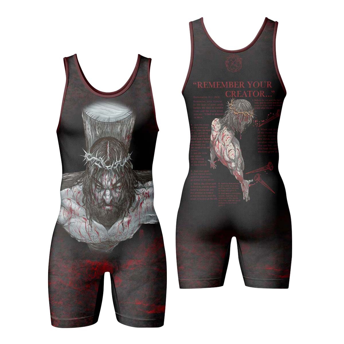  Jesus Ecclesiastes Wrestling Singlet