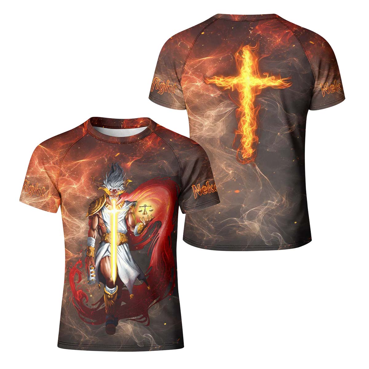  Jesus Holly Cross Kids Rash Guard