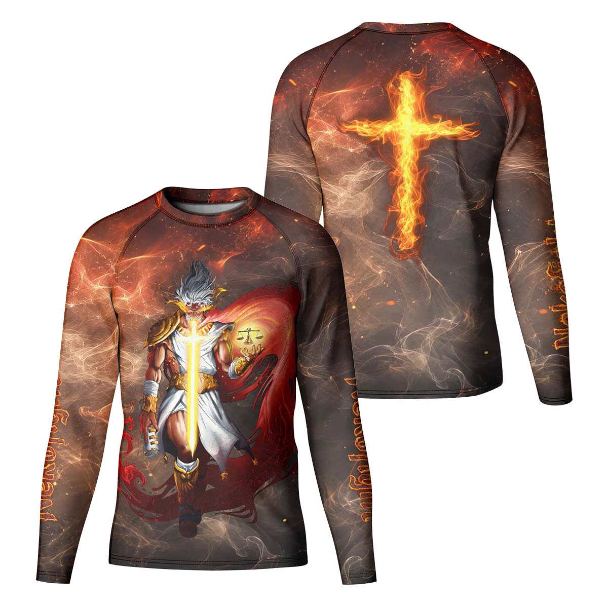 Jesus Holly Cross Kids Rash Guard