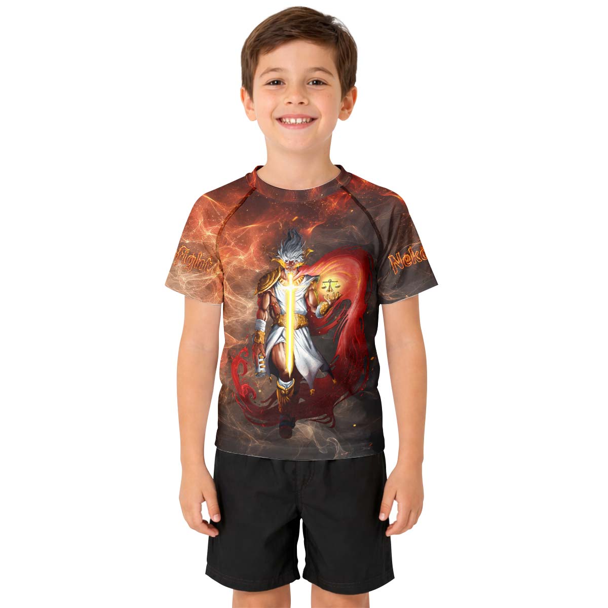  Jesus Holly Cross Kids Rash Guard
