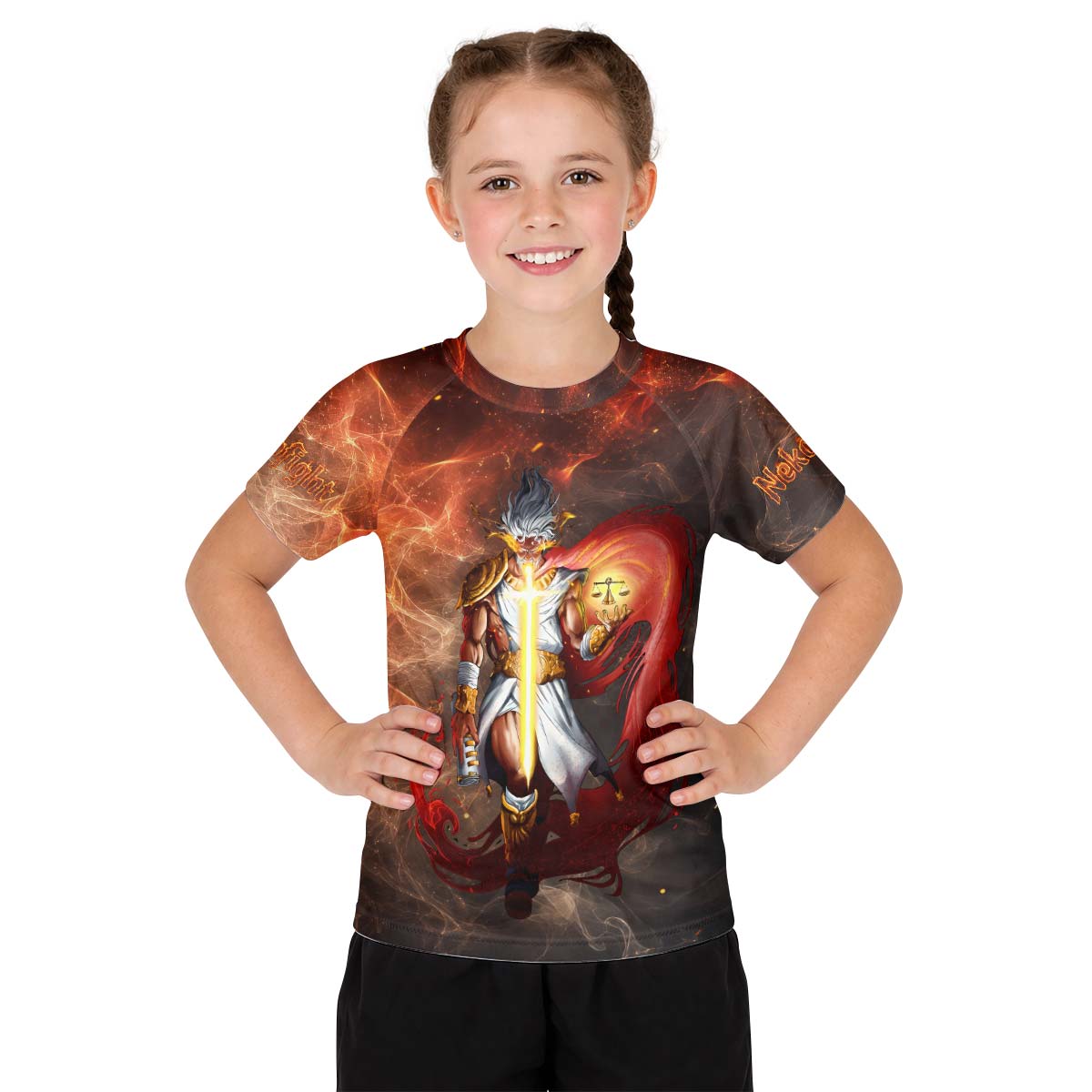  Jesus Holly Cross Kids Rash Guard