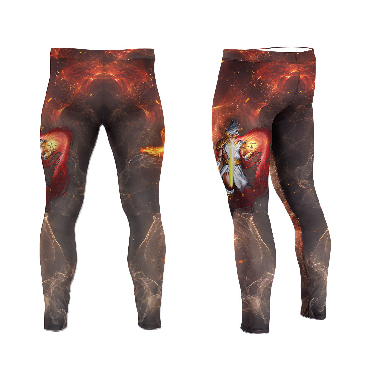  Jesus Holly Cross Men's Compression Leggings