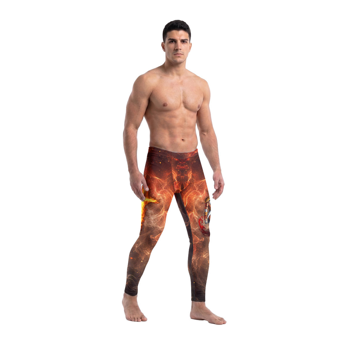  Jesus Holly Cross Men's Compression Leggings