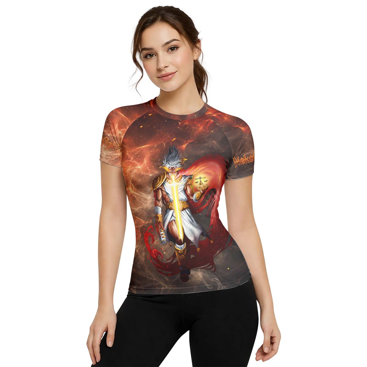  Jesus Holly Cross Rash Guard