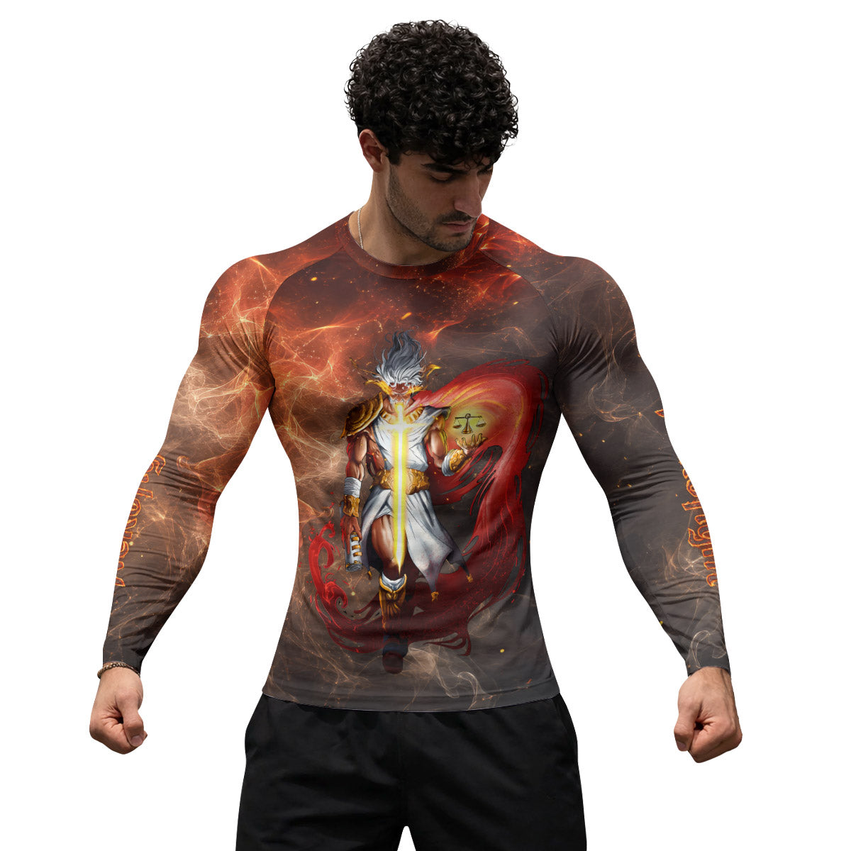 Jesus Holly Cross Rash Guard