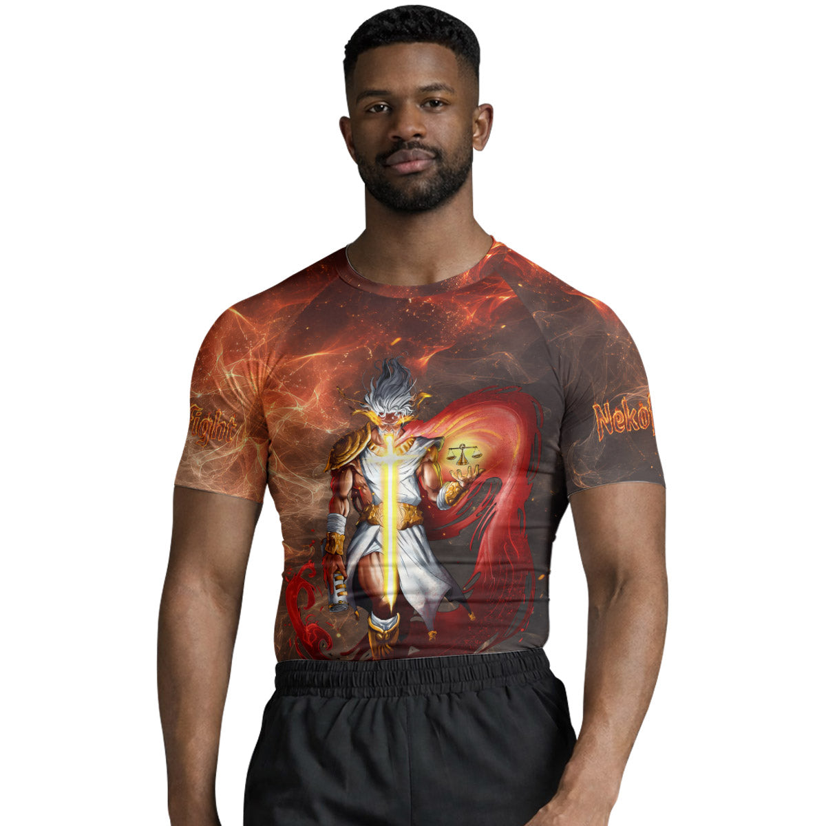 Jesus Holly Cross Rash Guard