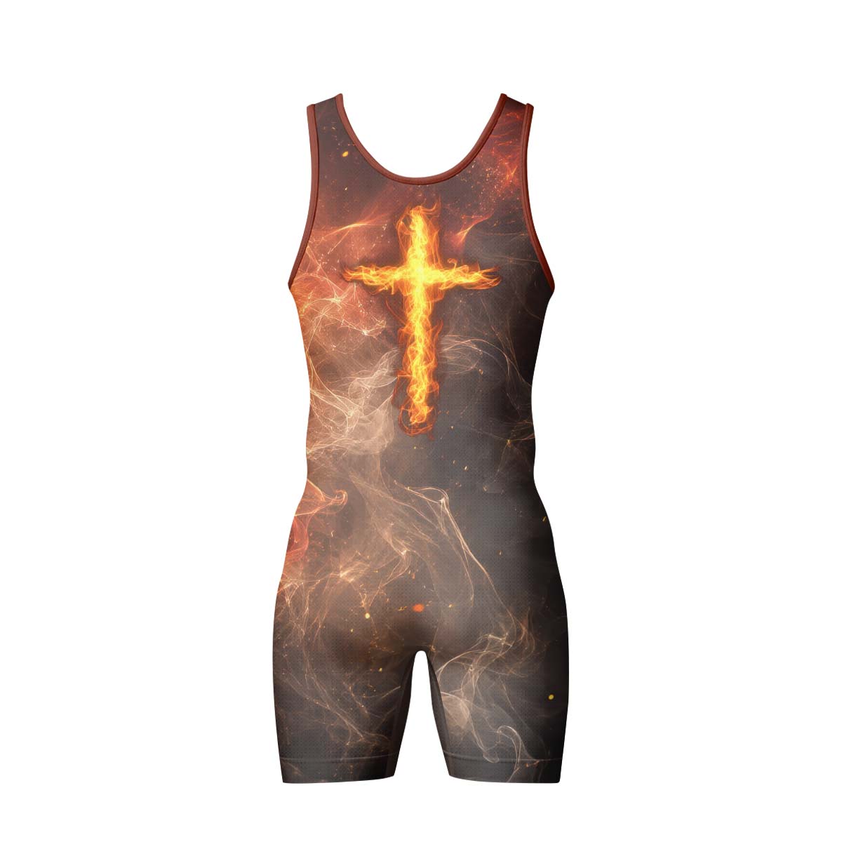  Jesus Holly Cross Wrestling Singlet