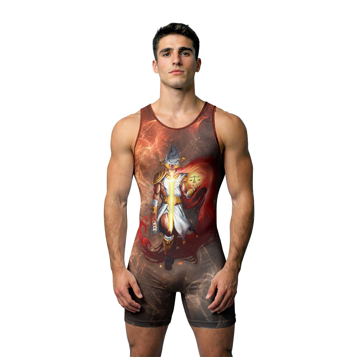 Jesus Holly Cross Wrestling Singlet