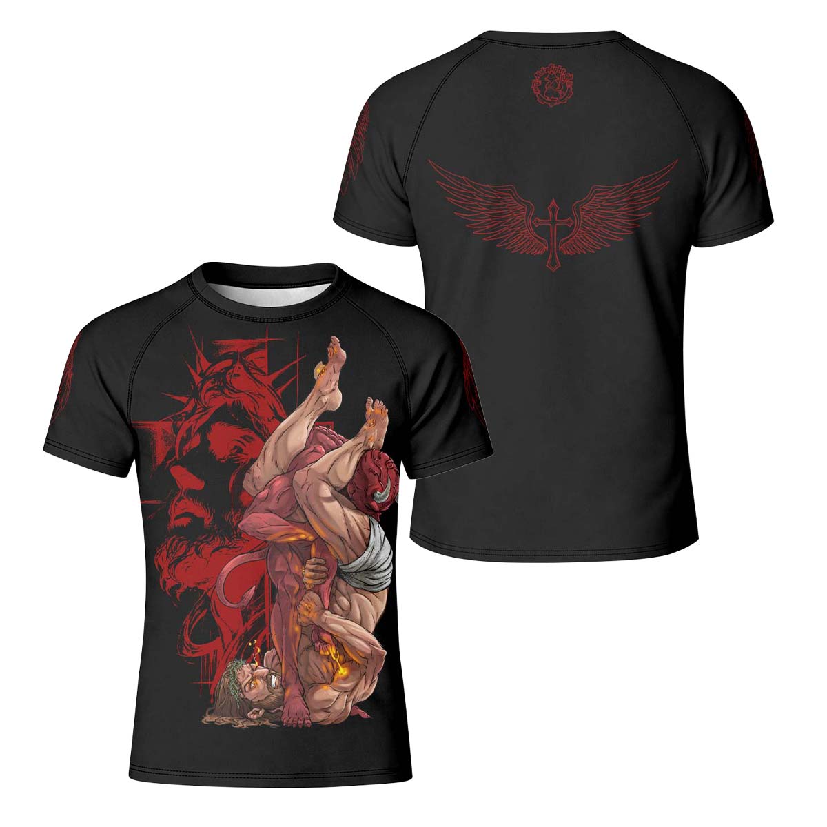  Jesus Holly Submission Kid Rash Guard