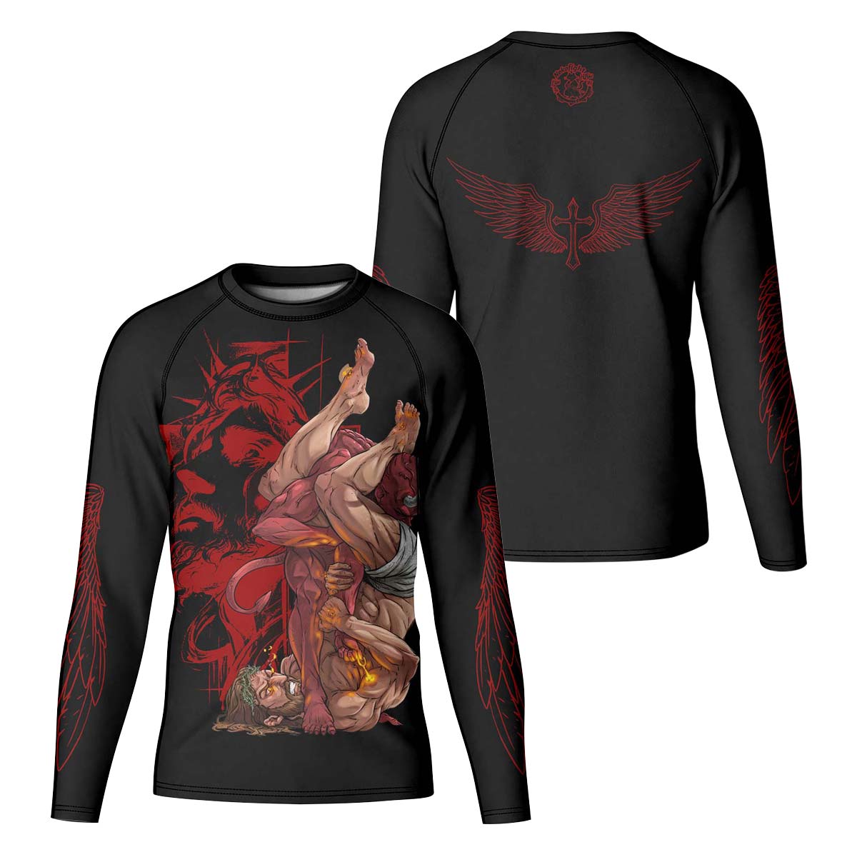 Jesus Holly Submission Kid Rash Guard