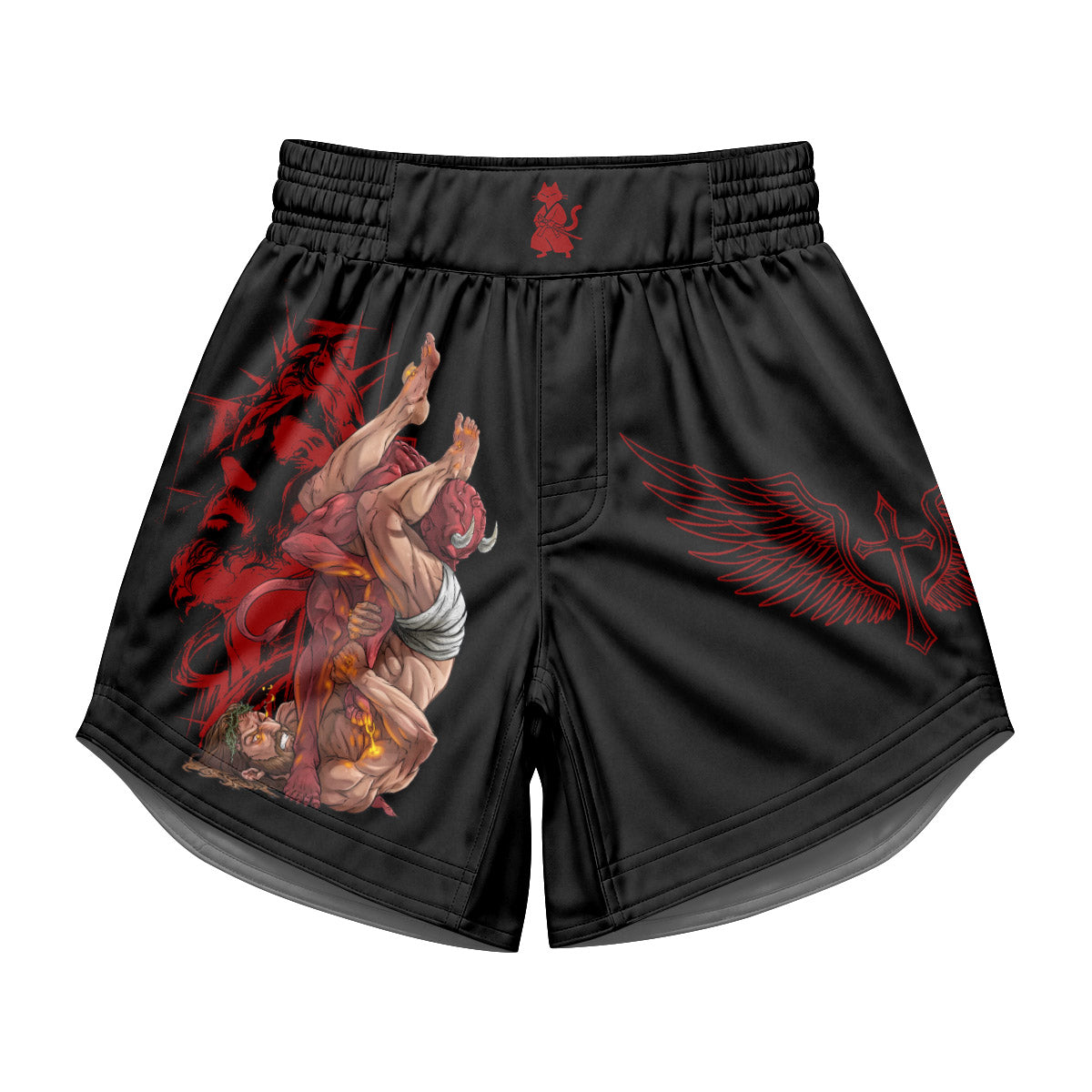 Jesus Holly Submission Kids Grappling Shorts