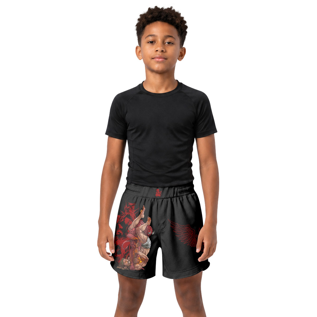 Jesus Holly Submission Kids Grappling Shorts