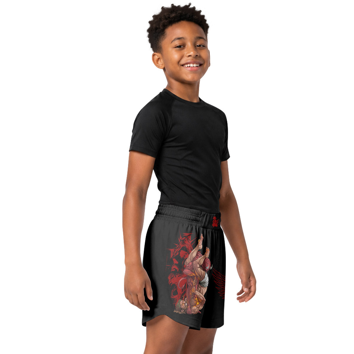 Jesus Holly Submission Kids Grappling Shorts