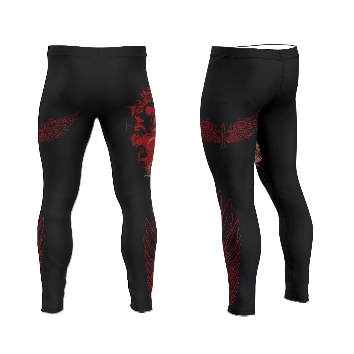  Jesus Holly Submission Men's Compression Leggings