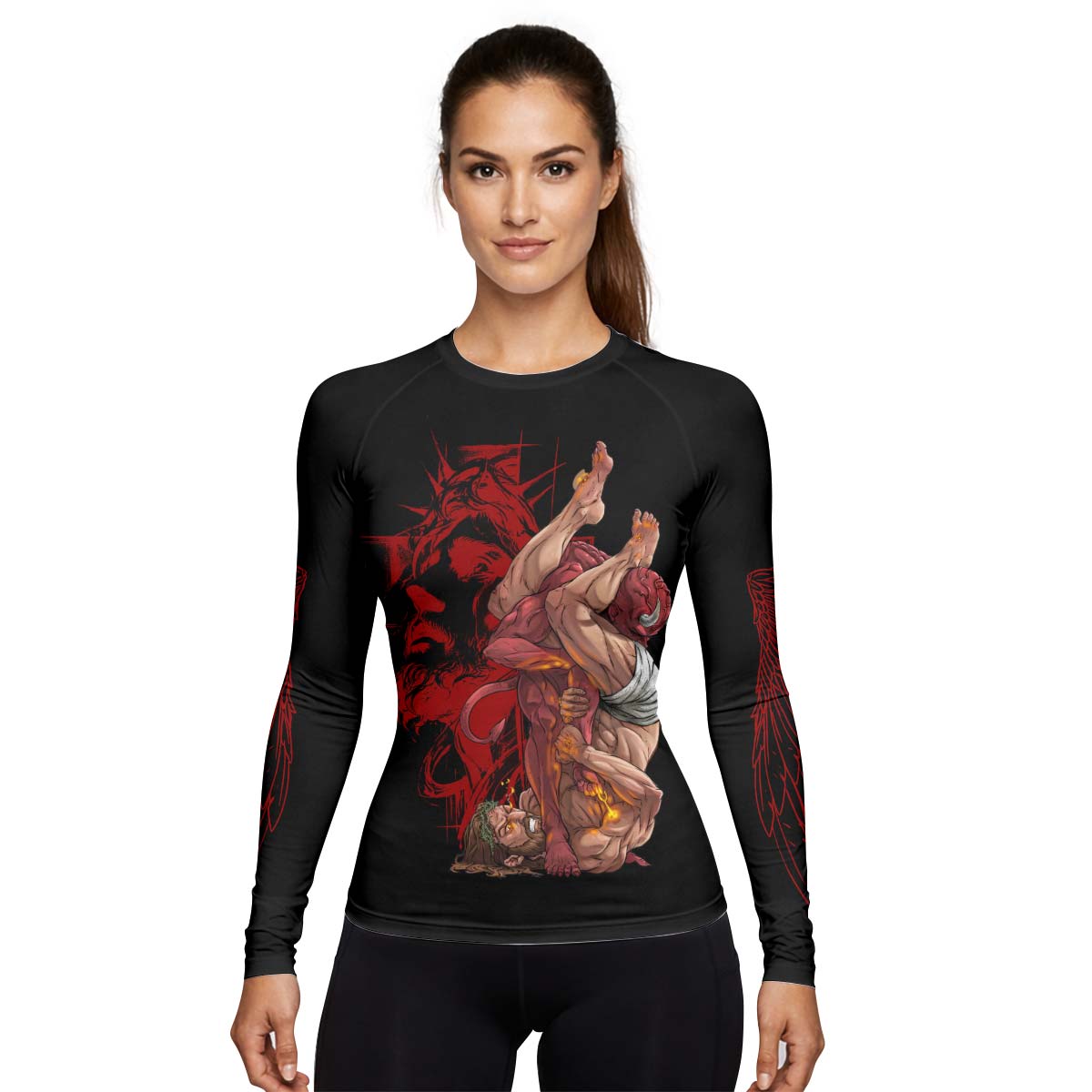  Jesus Holly Submission Rash Guard