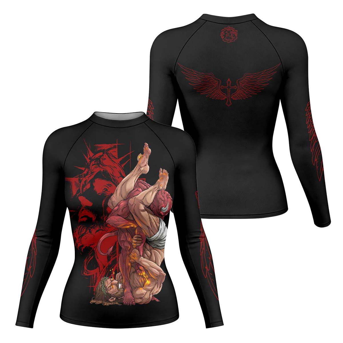  Jesus Holly Submission Rash Guard