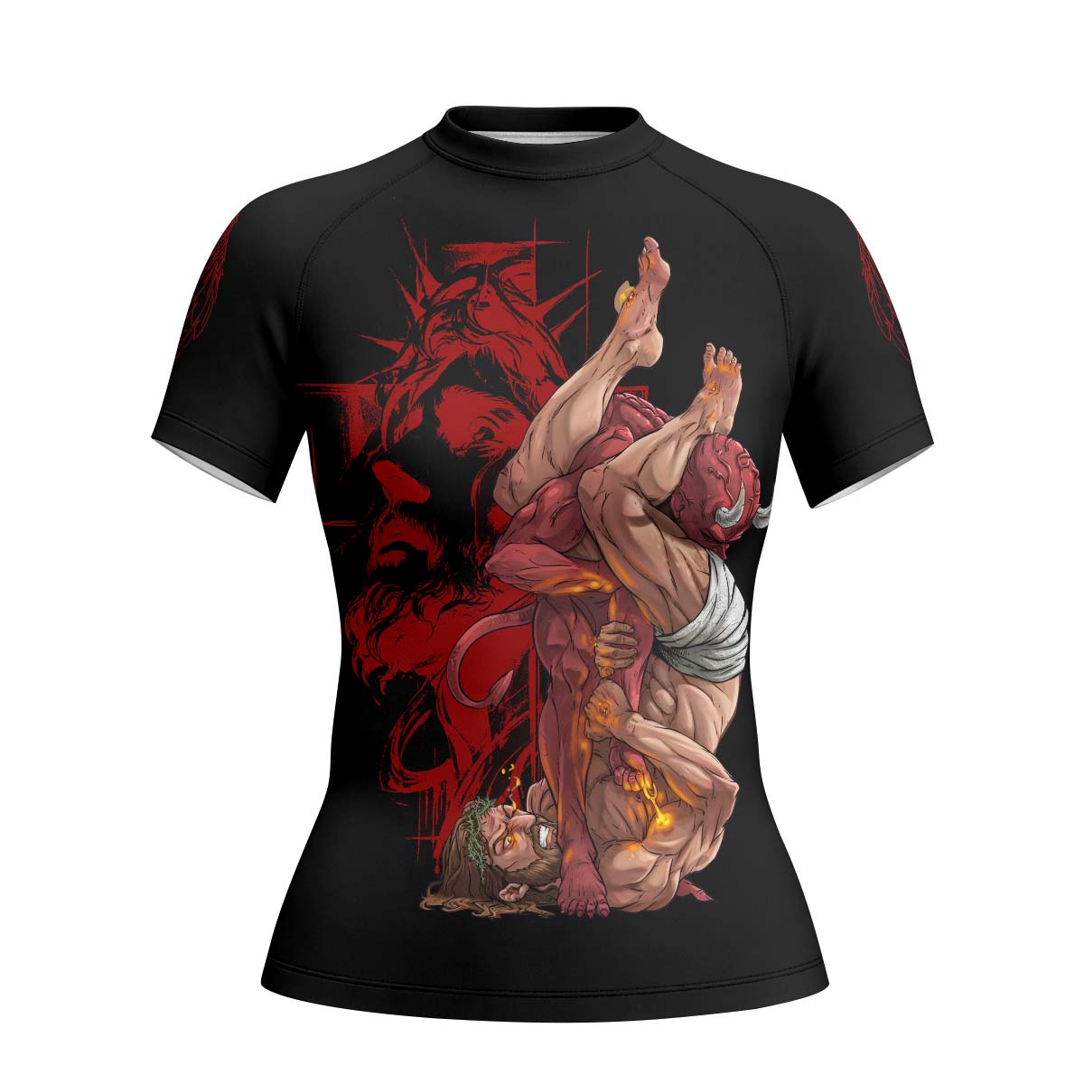  Jesus Holly Submission Rash Guard