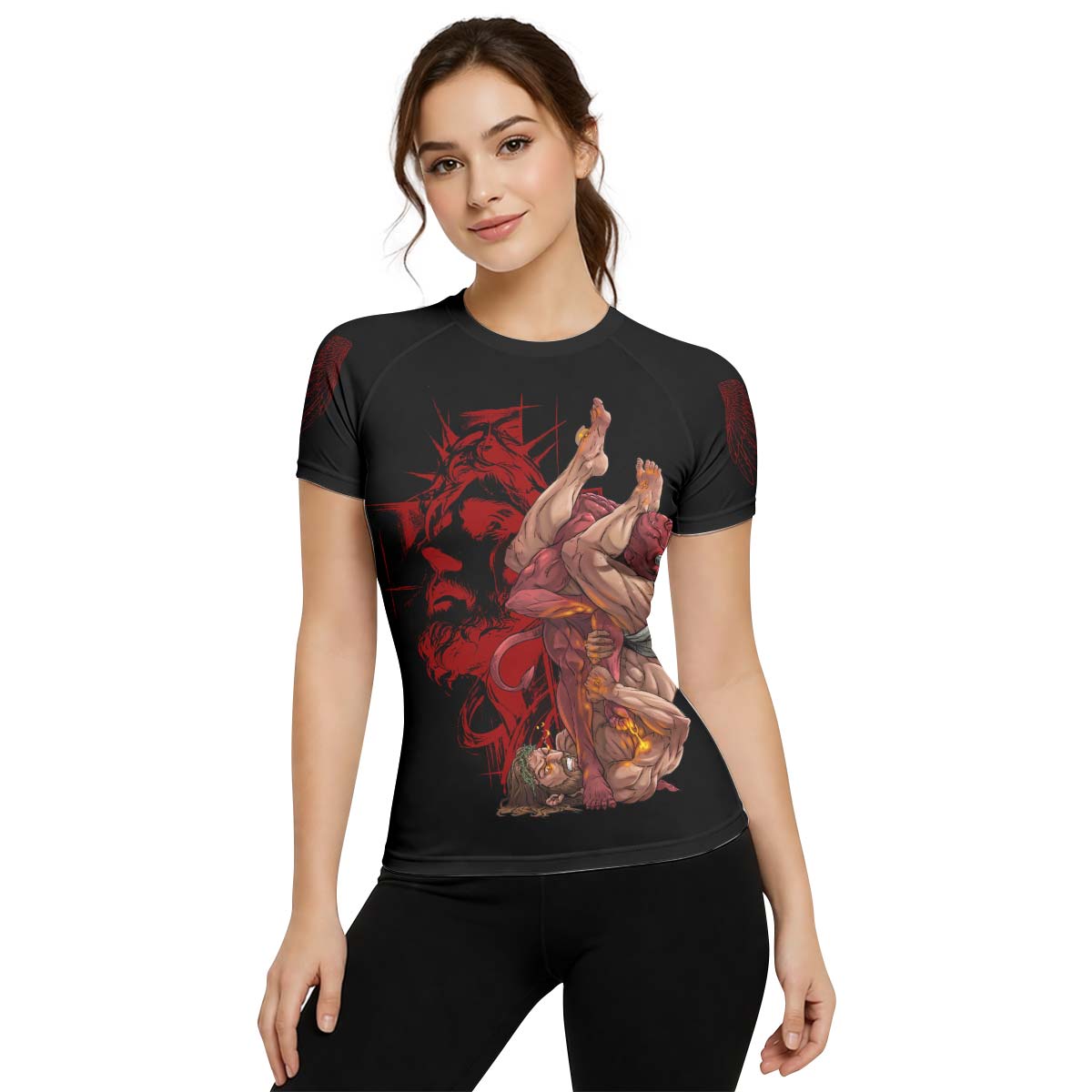  Jesus Holly Submission Rash Guard