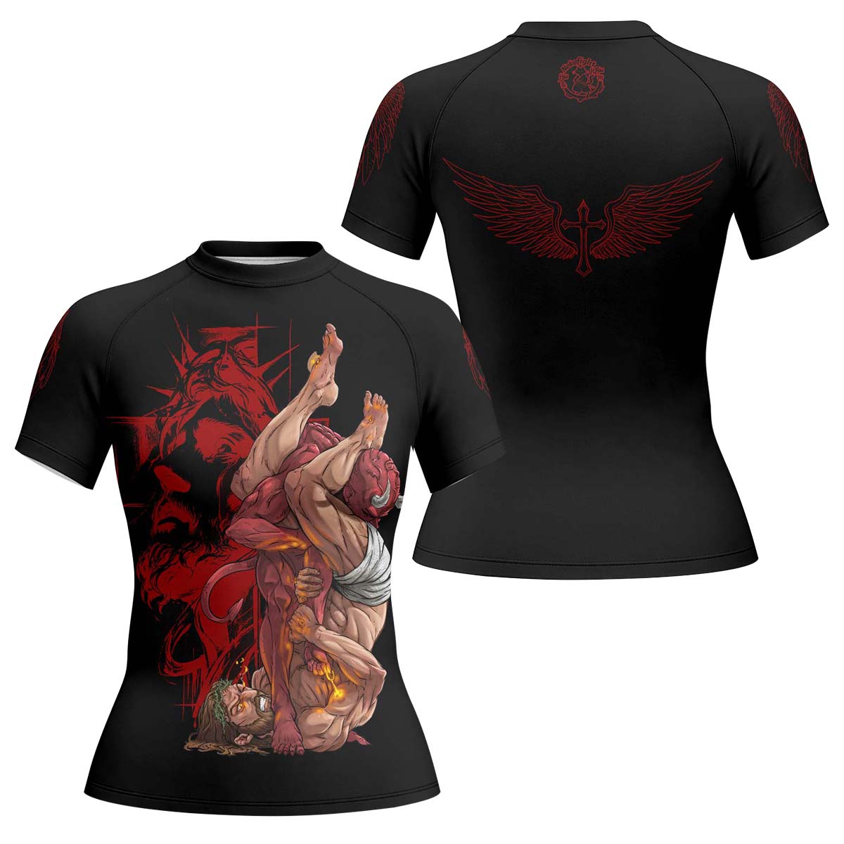 Jesus Holly Submission Rash Guard